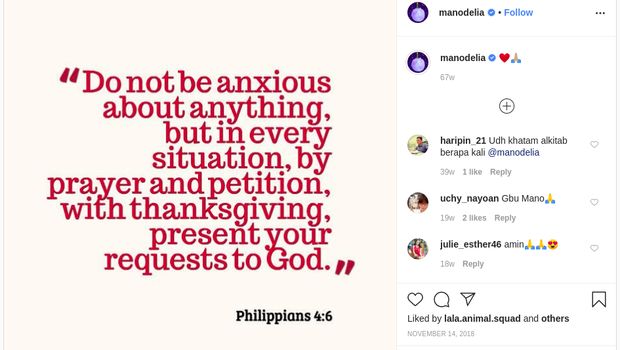 Manohara Posting Alkitab
