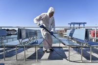 Ketatnya Disinfeksi Corona di Italia