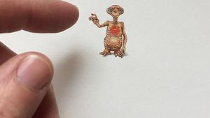 Keren! Ilustrasi Mini Ini Hanya Sebesar Ujung Jari