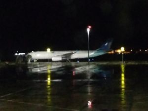 Tim KKP Bandung Sterilisasi Pesawat Pengangkut 69 ABK Diamond Princess