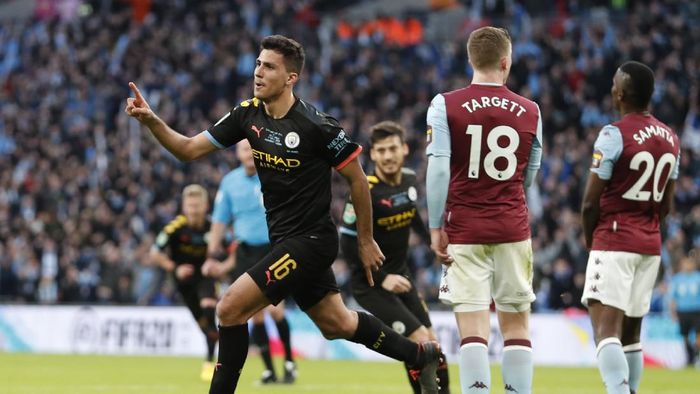 Final Piala Liga Inggris: Man City Kalahkan Aston Villa 2-1