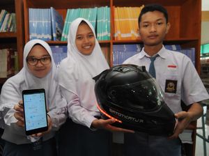 Canggih! Helm Pintar Ini Buatan Anak SMA di Boyolali Lho