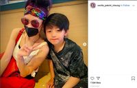 Cecilia Cheung dan anaknya
