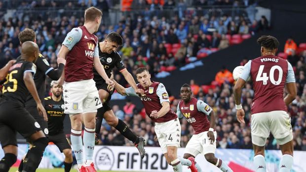 Final Piala Liga Inggris: Man City Kalahkan Aston Villa 2-1