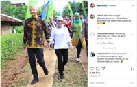 Ganjar Pranowo dan istrinya