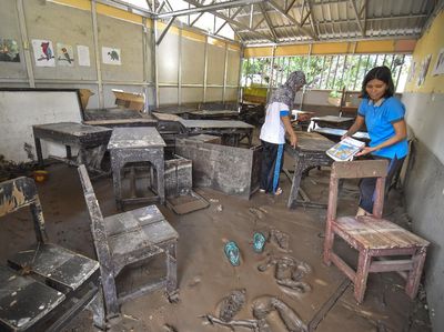 Potret SMPN di Lombok yang Diterjang Banjir