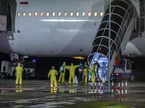 WNI Kru Kapal Diamond Princess Tiba di Bandara Kertajati