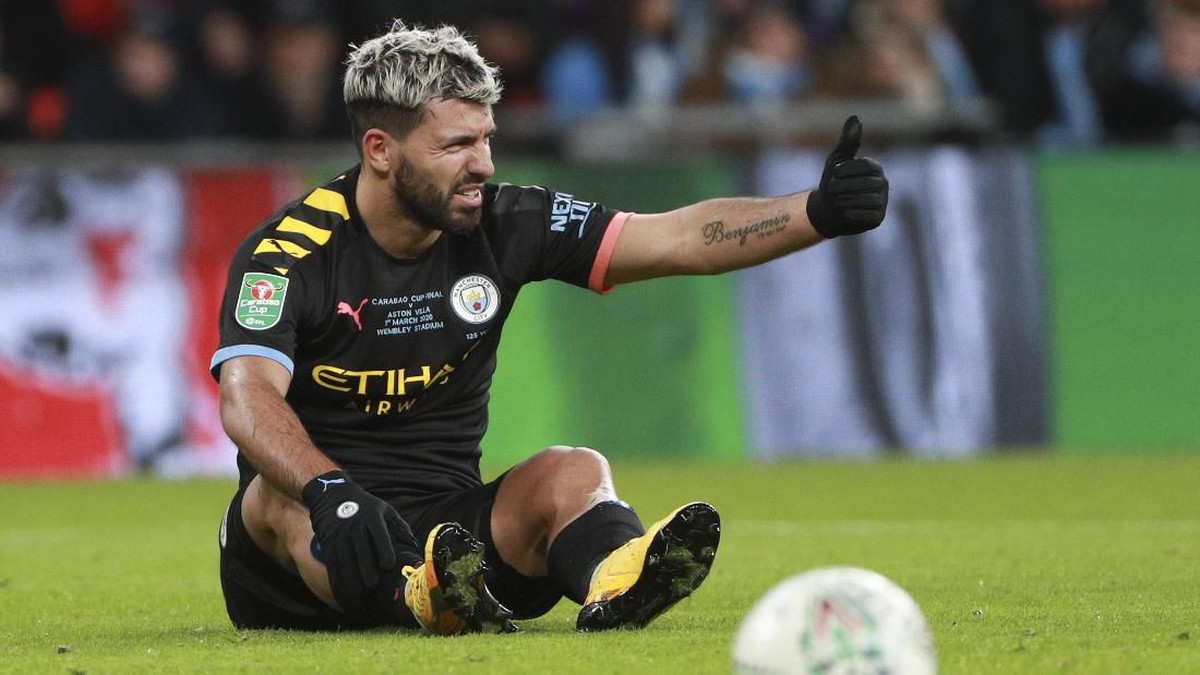 Sergio Aguero fit untuk main di Derby Manchester dan Piala FA (Ian Walton/AP Photo)