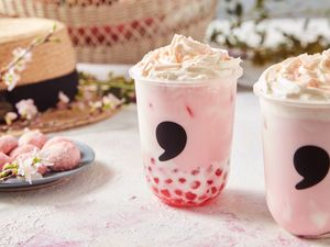 Cantik! Ini Boba Pink dari Bunga Sakura yang Manis Kenyal