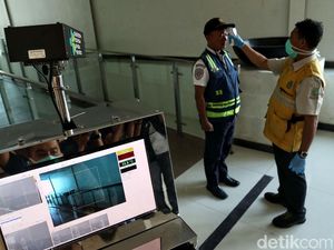 Simulasi Pencegahan Corona di Pelabuhan Tanjung Priok