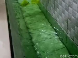 Bak Sirop Melon, Air Keran di Masjid Pekalongan Ini Berwarna Hijau