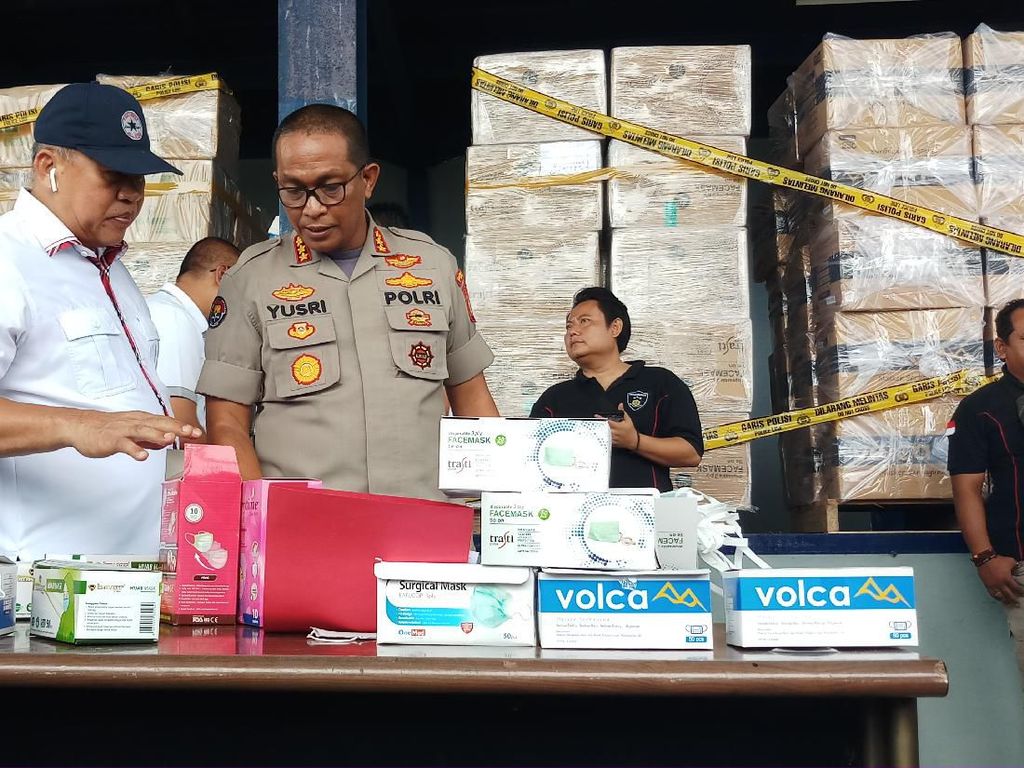 Polisi: Masker Ilegal di Tangerang Akan Dikirim ke Luar Negeri