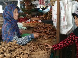 Pedagang Empon-empon Corona di Pasuruan Girang Dagangannya Habis Terjual