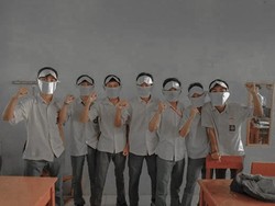 Viral di Cianjur, Pelajar SMK Bertopeng Kertas Gegara Masker Mahal