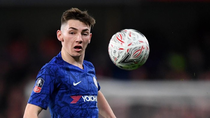 LONDON, ENGLAND - MARCH 03: Billy Gilmour of Chelsea during the FA Cup Fifth Round match between Chelsea FC and Liverpool FC at Stamford Bridge on March 03, 2020 in London, England. (Photo by Shaun Botterill/Getty Images)