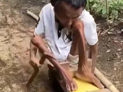 Viral Turiyan, Pria Cacat yang Survive Pakai Kursi Roda Bak Mobil-mobilan