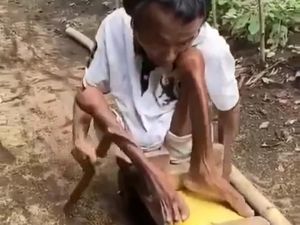 Viral Turiyan, Pria Cacat yang Survive Pakai Kursi Roda Bak Mobil-mobilan Viral Turiyan, Pria Cacat yang Survive Pakai Kursi Roda Bak Mobil-mobilan