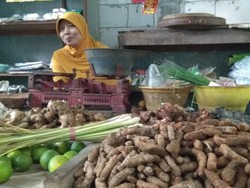 Empon-empon Corona Laris Manis di Pasar Lamongan