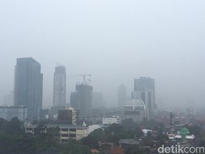 Hujan Deras Guyur Jakarta, Pengendara Diminta Waspada Banjir-Pohon Tumbang