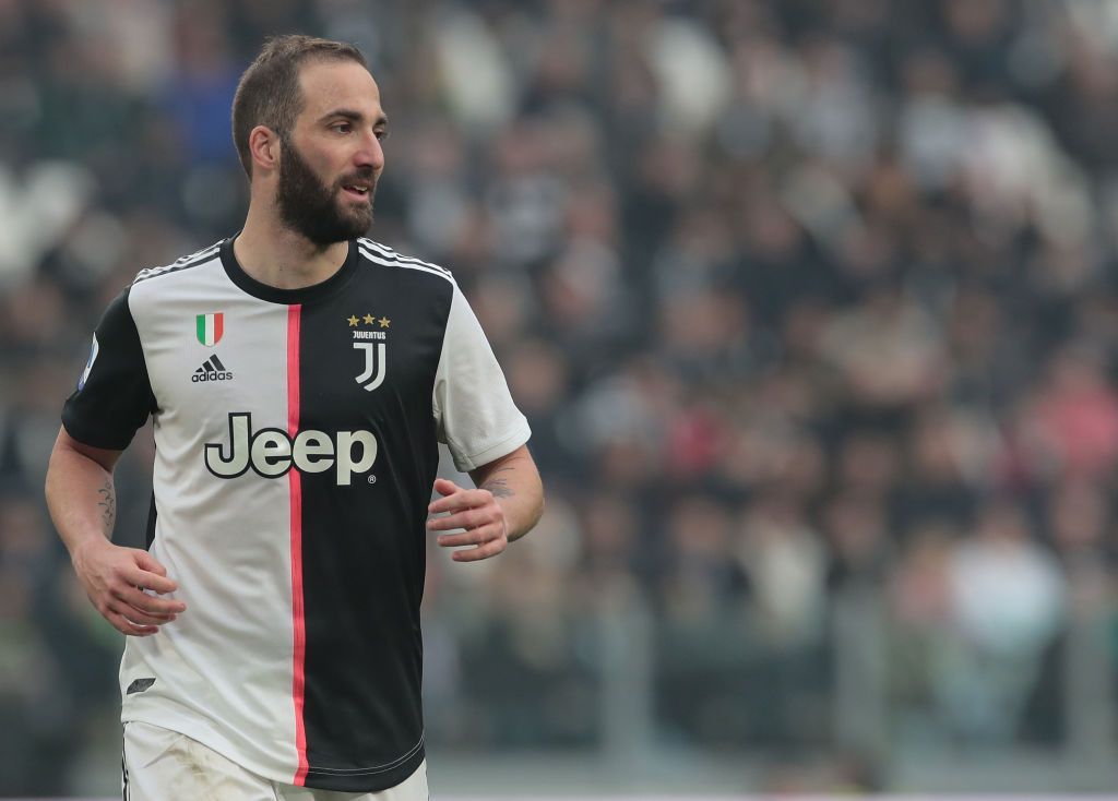 TURIN, ITALY - FEBRUARY 16:  Gonzalo Higuain of Juventus looks on during the Serie A match between Juventus and Brescia Calcio at Allianz Stadium on February 16, 2020 in Turin, Italy.  (Photo by Emilio Andreoli/Getty Images)