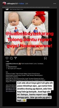 Raffi Ahmad Geram Foto Anak Ada di Akun Jual Beli Bayi
