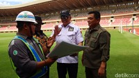 Ketua MPR Bambang Soesatyo dan pimpinan MPR lainnya sempat mengunjungi Stadion Papua Bangkit, pada Rabu (4/3) kemarin.