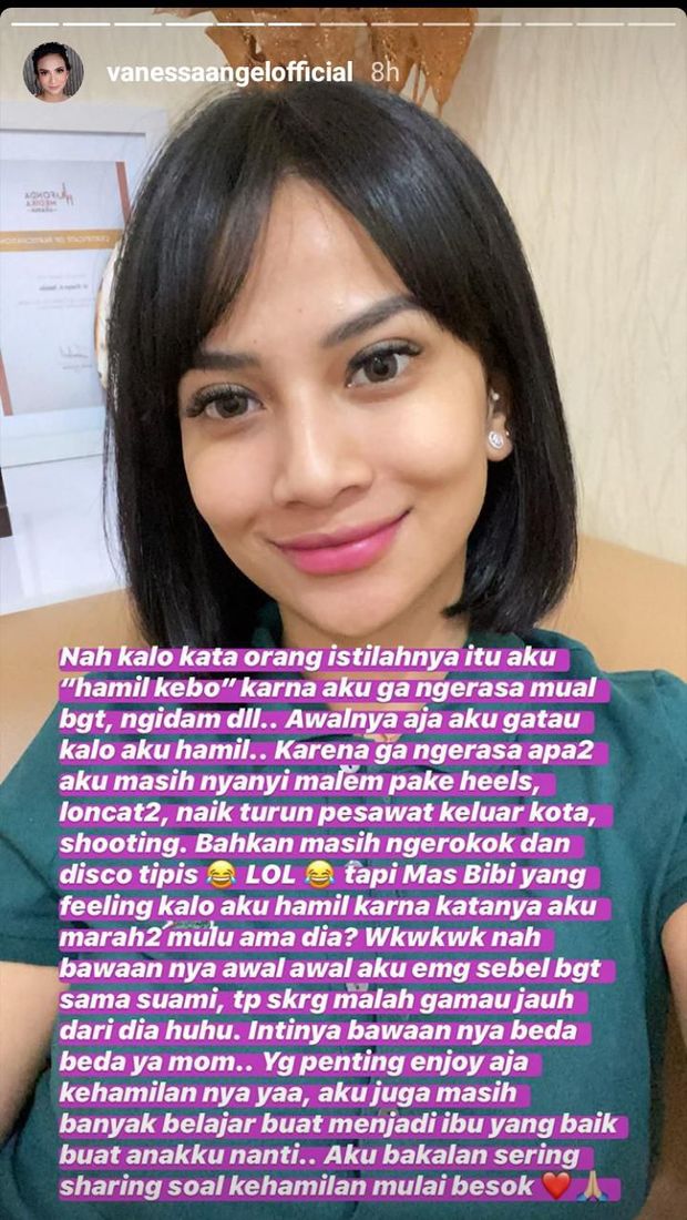 Hamil Pertama, Vanessa Angel Masih Disko dan Merokok 