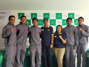 Christopher Rungkat Pede Curi Poin Pertama Davis Cup 2020