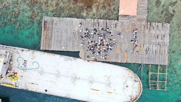 Momen WNI ABK Diamond Princess Dipindahkan ke Pulau Sebaru Kecil Momen WNI ABK Diamond Princess Dipindahkan ke Pulau Sebaru Kecil