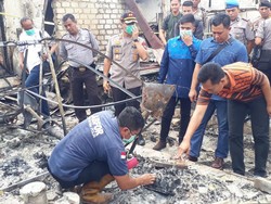Tim Labfor Selidiki Penyebab Terbakarnya Pasar Baru Tuban