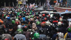 Kemacetan Total Imbas Unjuk Rasa di Kedubes India