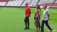 Tinjau GBK, Iwan Bule: Rumput Dan Ruang Penyiaran Belum Sip