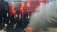 Aksi Menolak Lupa Kasus Novel Baswedan