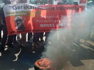 Aksi Menolak Lupa Kasus Novel Baswedan