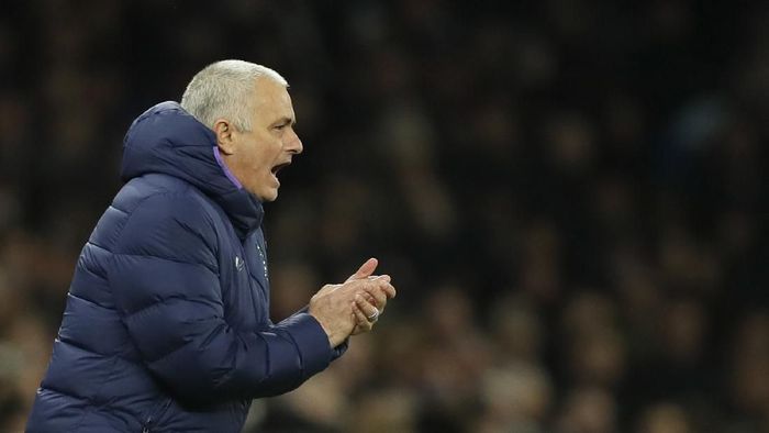Jose Mourinho Tottenhams manager Jose Mourinho shouts during the English FA Cup fifth round soccer match between Tottenham Hotspur and Norwich City at Tottenham Hotspur stadium in London Wednesday, March 4, 2020. (AP Photo/Kirsty Wigglesworth)