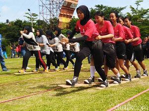 Serunya Lomba Olahraga Tradisional di Ciamis