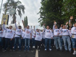 Cegah Korona, Warga Jombang Senam Cuci Tangan dan Deklarasi Hidup Sehat