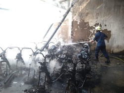 Tempat Penitipan di Bandung Terbakar, 94 Motor Ludes Dilalap Api