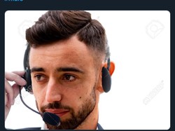 Halo, dengan Bruno Fernandes... apa yang bisa saya bantu (assist) hari ini? (Foto: internet/Twitter)