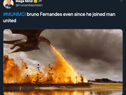 Begini gambaran performa on fire Bruno Fernandes sejak bergabung dengan MU. (Foto: internet/Twitter)