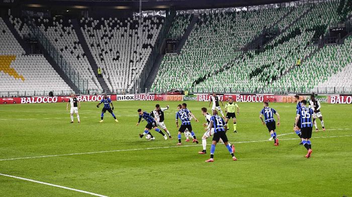 Juventus vs Inter Milan menjalani laga lanjutan Liga Italia di Allianz Stadium, Minggu (2/3/2020) dini hari WIB. Namun laga tersebut dilangsungkan tanpa penonton.