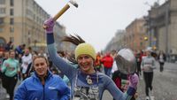 Ribuan Wanita Belarus Berlari di Hari Perempuan Internasional