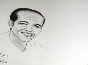 Ucapan Terima Kasih Febby Lewat Sketsa Wajah untuk Jokowi Ucapan Terima Kasih Febby Lewat Sketsa Wajah untuk Jokowi