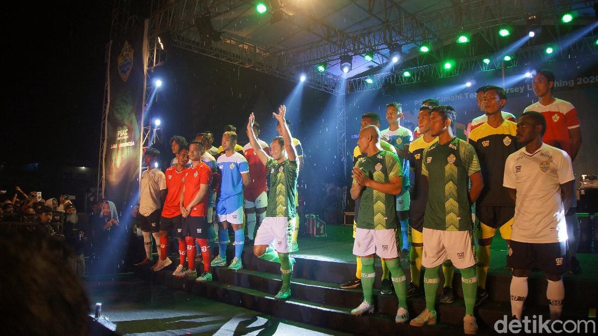PSKC Cimahi meluncurkan skuad untuk Liga 2 2020. (Foto: detikcom/Wisnu Pradana)