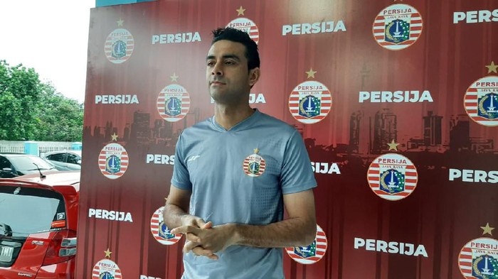 Otavio Dutra saat latihan bersama Persija Jakarta, Selasa (9/3/2020)