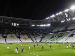 Stadion yang biasanya disesaki oleh suporter Juventus itu tampak sepi. Marco Alpozzi/LaPresse via AP.