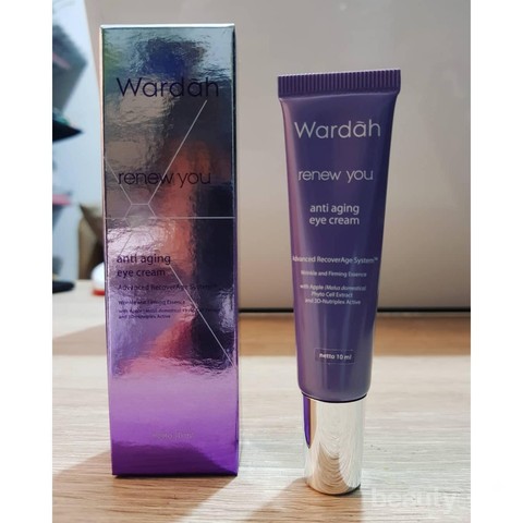 Wardah Renew You Anti Aging Eye Cream Hilangkan Dark Circle Dan Kerutan Di Area Mata