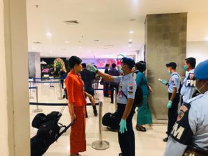 Begini Suasana Pencegahan Corona di Bandara Ngurah Rai Bali