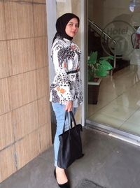 5 Inspirasi OOTD  Hijab  Simpel Una Maulina Calon Istri 