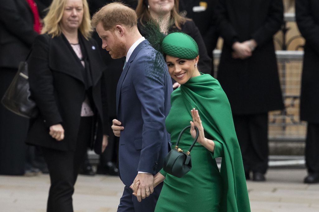 LONDON, ENGLAND - MARCH 09: Prince Harry, Duke of Sussex and Meghan, Duchess of Sussex attend the Commonwealth Day Service 2020 at Westminster Abbey on March 09, 2020 in London, England. The Commonwealth represents 2.4 billion people and 54 countries, working in collaboration towards shared economic, environmental, social and democratic goals. (Photo by Gareth Cattermole/Getty Images)